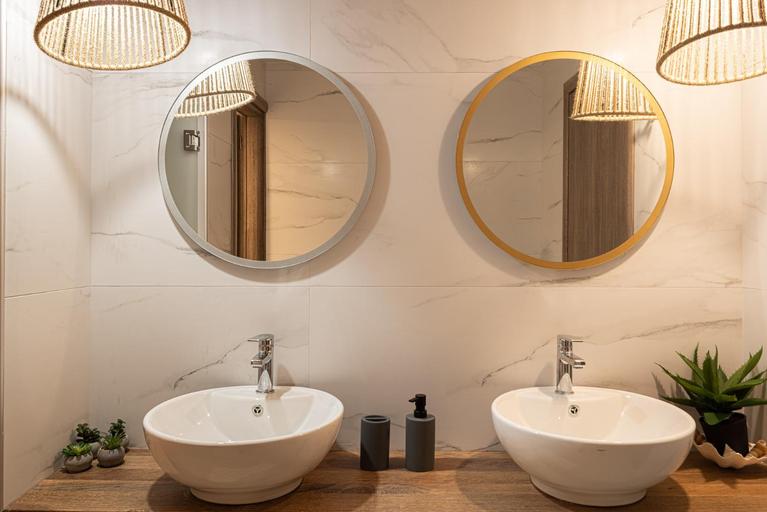 Bathroom 3, Buganvilla-Sea front villas, Crete
