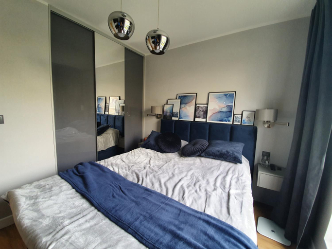 Bedroom, Nadmorski apartament premium, Gdynia