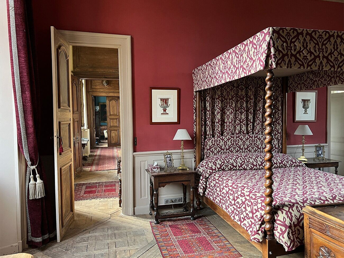 Bedroom 2, Château de La Rivière, Eure-et-Loir