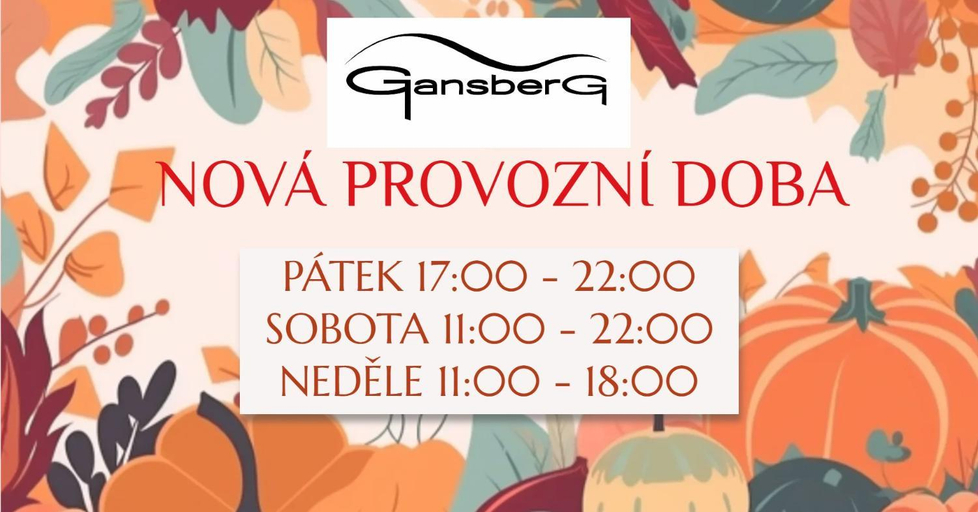 Food & Drinks, Restaurace a penzion Gansberg, Ústí nad Orlicí