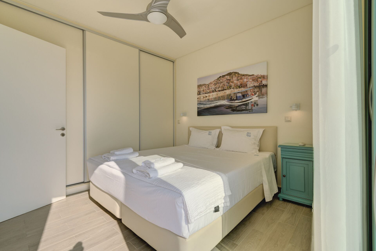 Bedroom 3, Ouzo Panoramic Houses 1, with private pool, North Aegean