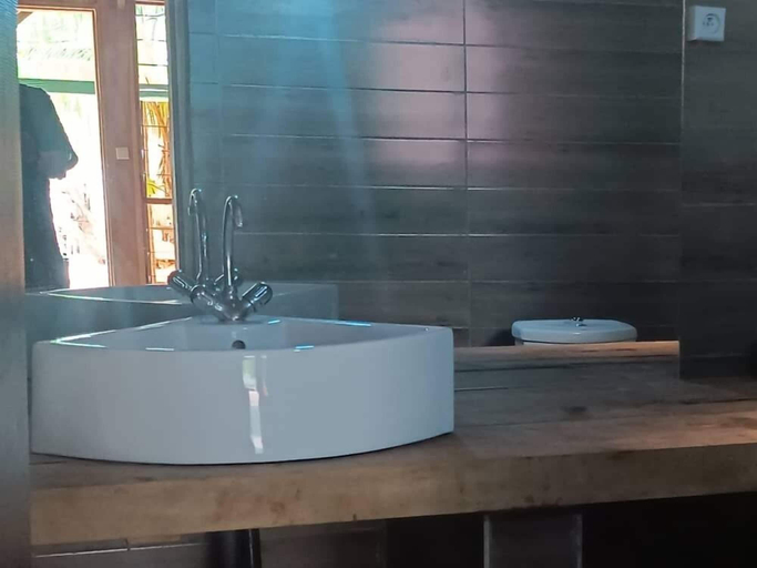 Bathroom, Hotel restaurant Chez Theo, Bopa