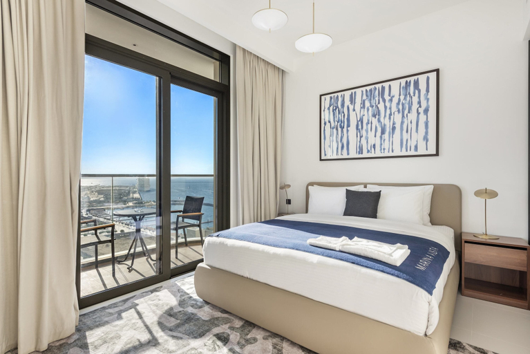 Bedroom 3, Silkhaus Marina Vista - Dubai Harbour, Dubai