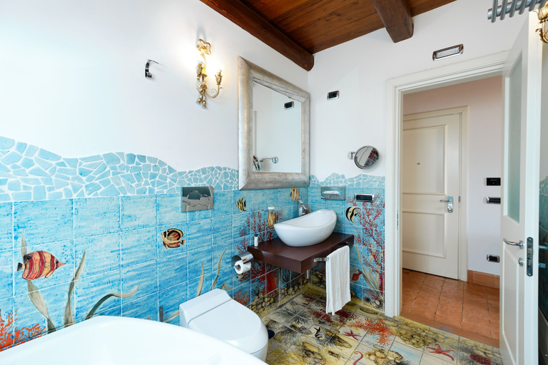 Bathroom 5, Hotel Botanico San Lazzaro, Salerno