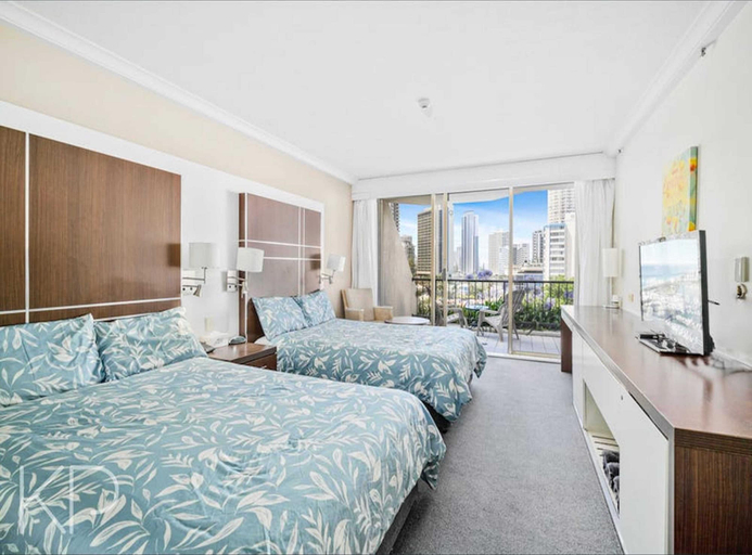 Bedroom 2, Hotel Apartments on 22 View Avenue, Surfers Paradise, Gold Coast