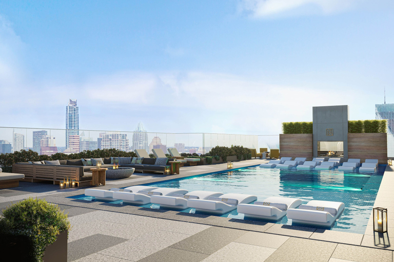 Sport & Beauty 3, 2BR Condo near Rainey St | Heated Pool | Gym | Bar, Travis