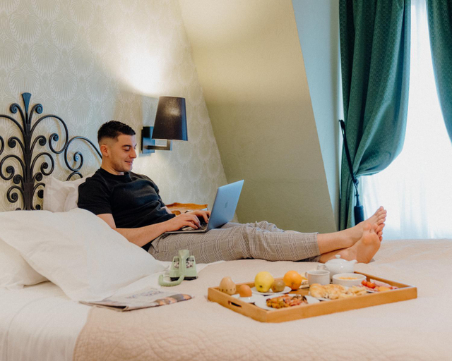Bedroom 2, Hotel Grimaldi by HappyCulture, Alpes-Maritimes