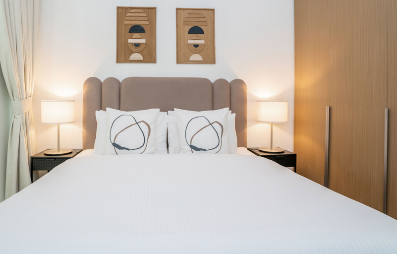 Bedroom 2, HomesGetaway-Lavish2BR in CreekBayshore4, Dubai