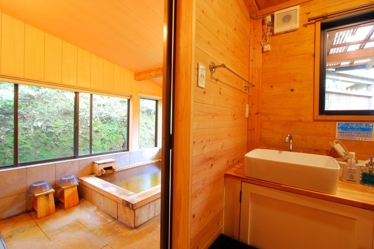 Bathroom 3, Kurasako Onsen Sakura, Minamioguni