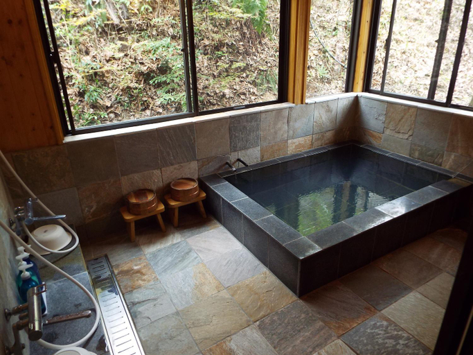 Bathroom 3, Kurasako Onsen Sakura, Minamioguni
