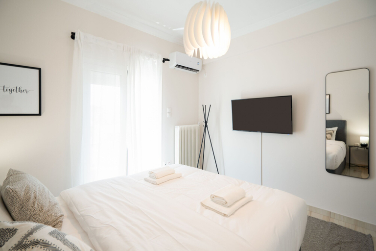 Bedroom 4, Modern Apartment with Acropolis view, Attica