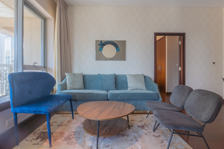 Living area 4, BellaVista - 1 Bedroom Burj Khalifa View, Dubai