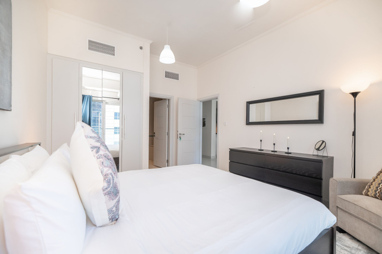 Bedroom 2, Exquisite 1BR Haven Partial Sea View, Dubai