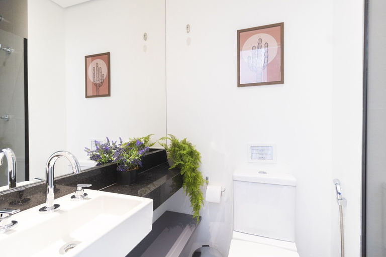 Bathroom 3, Next to Nubank Parque - Vacancy - Pool, São Paulo