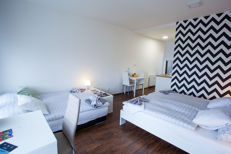 Bedroom 2, Haas Apartments Downtown with Parking, Brno