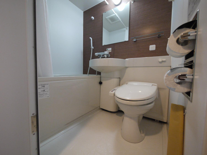 Bathroom 4, Hotel Route Inn Tsuyama Ekimae, Tsuyama