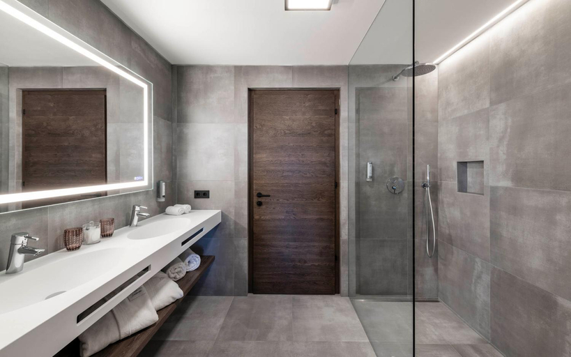 Bathroom, Aparthotel Panorama Living Dolomites, Bolzano