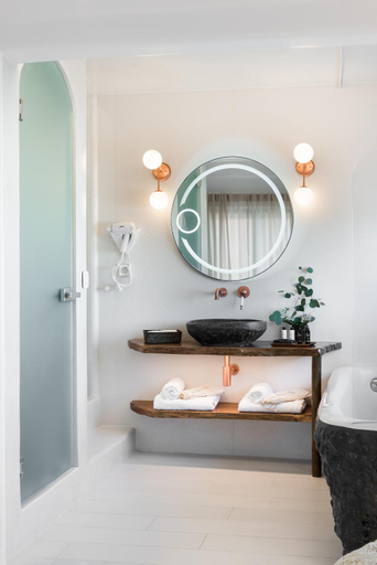 Bathroom 4, Emfasis Luxury Villa with heated Jacuzzi-Sunset view, South Aegean