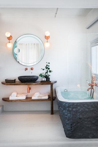 Bathroom 2, Emfasis Luxury Villa with heated Jacuzzi-Sunset view, South Aegean