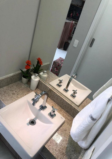 Bathroom 4, Apto em Santos - UNIQUE Residence, Santos