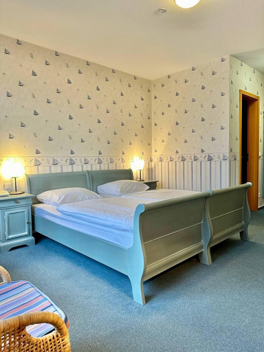 Bedroom 4, Gästehaus Weserblick, Wesermarsch