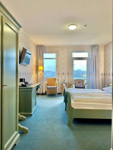 Bedroom 5, Gästehaus Weserblick, Wesermarsch