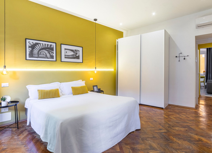 Bedroom, Ghiberti - Tram apartment for 4 Guests, Trieste