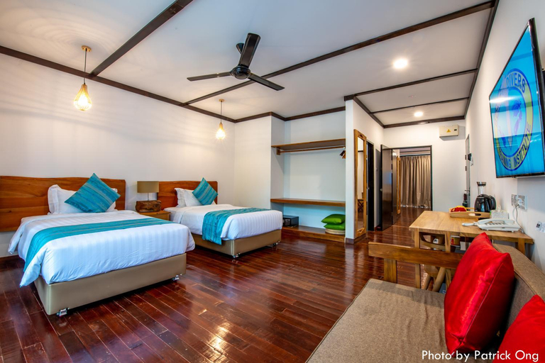Bedroom 3, Borneo Divers Mabul Resort., Semporna