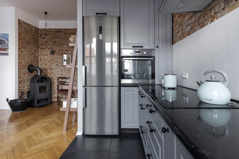 Private kitchen 2, Roxy by Q4Apartments, Gdynia