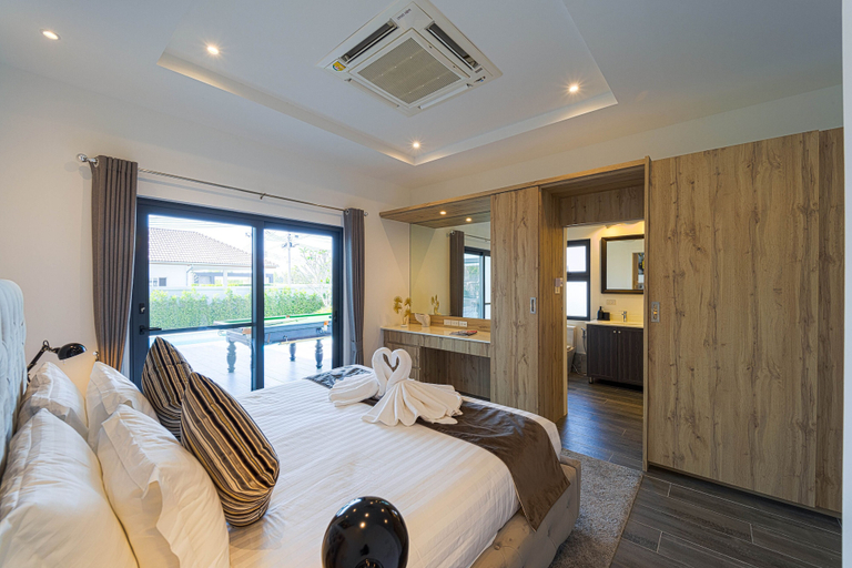 Bedroom 3, Modern 3 Bedroom Private Pool Villa -ML7, Hua Hin