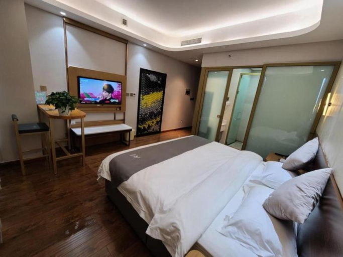 Bedroom 2, GreenTree Eastern Rizhao High Speed Railway Station Hotel, Rizhao