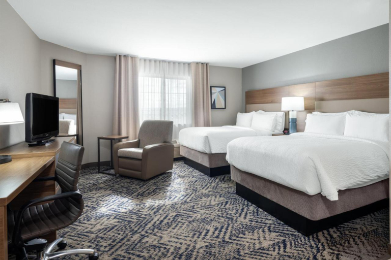 Candlewood Suites ELKHART, an IHG hotel Room Type - 2 Double Studio Suite Mobil Access Tub