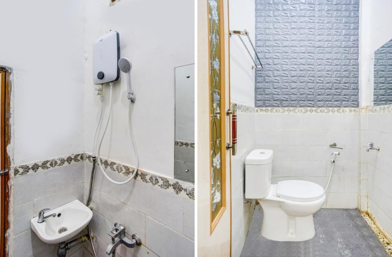 Bathroom 3, Oemah Ratu Hostel Syariah RedPartner, Bandar Lampung