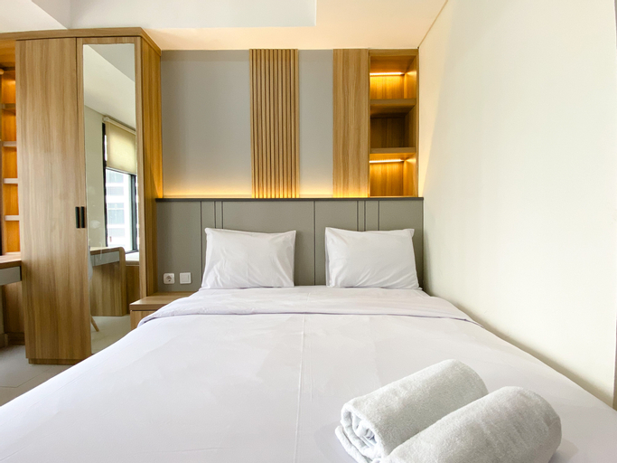 Bedroom 1, Cozy Living Studio Room at Pollux Chadstone Apartment By Travelio, Cikarang