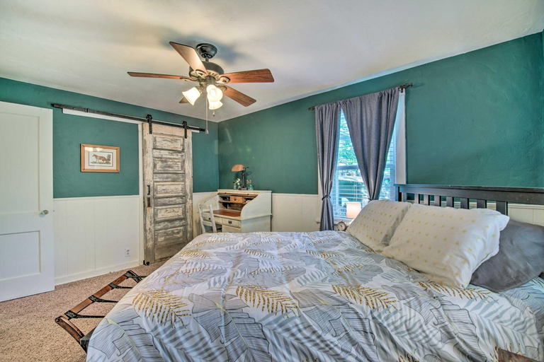 Bedroom 2, Historic Branson Cottage: 7 Mi to Table Rock Lake!, Taney