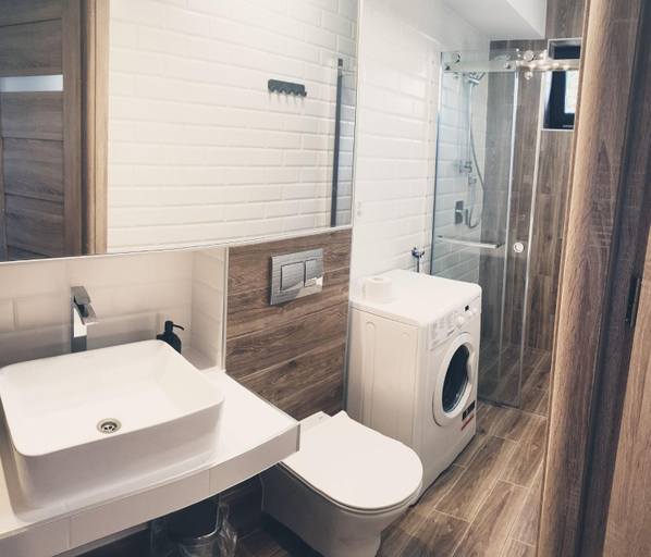 Bathroom 4, Zakatek Bor, nowoczesne domki nad rzeka, Opole Lubelskie