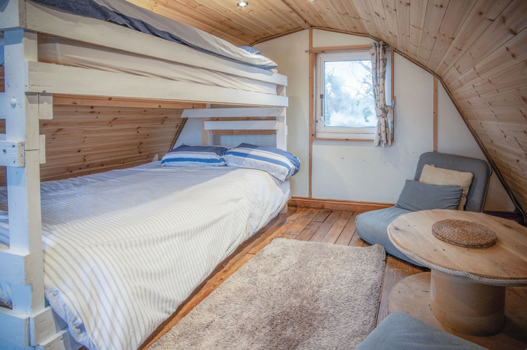 Bedroom 4, The Pod - 1 Bedroom - Freshwest Beach Retreat, Pembrokeshire