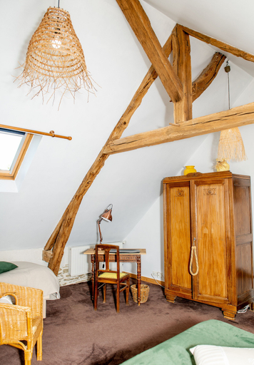 Bedroom 3, Maison d'hôtes et gîte au Manoir de la Haute Pilais, Ille-et-Vilaine