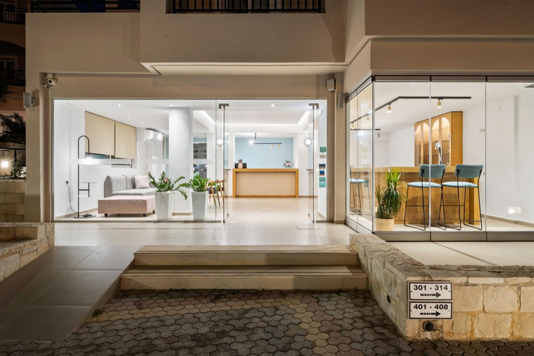 Public Area, Rainbow Apartments, Crete