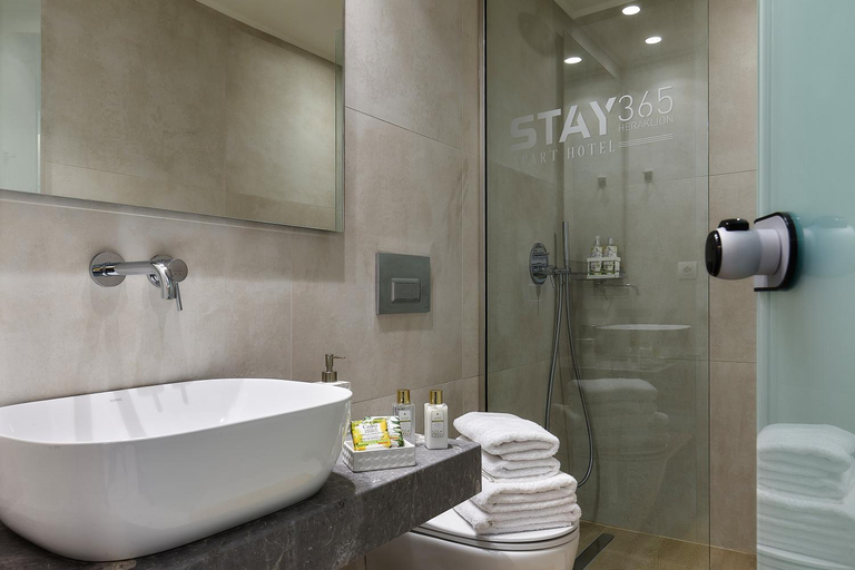 Bathroom 5, Stay 365 Heraklion Apart Hotel, Crete