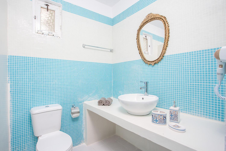 Bathroom 1, Faliraki Blue Villas, South Aegean