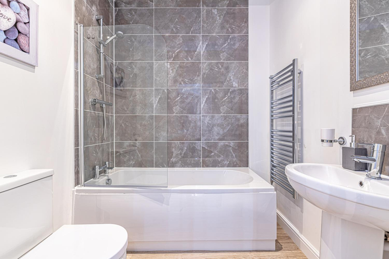 Bathroom 1, Prescott Court by Guestz, Calderdale