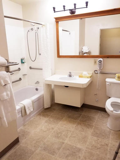 Bathroom 4, Coast Inn at Lake Hood, Anchorage