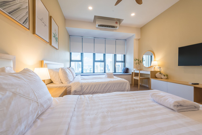 Bedroom 3, KLCC SkyTowerStayCation AT Ceylonz Suites By HAPYHOME, Kuala Lumpur