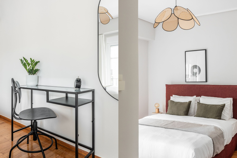 Bedroom 2, Comfy 1BR Apartment in Ampelokipoi, Attica