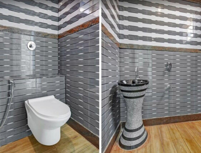 Bathroom, SSV Hotel Near Airport by Urban Express, Bangalore Rural