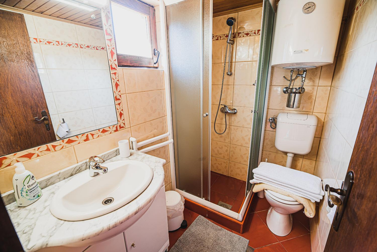Bathroom, Wooden Cabin Zurej with Hot Tub, Šentjur pri Celju