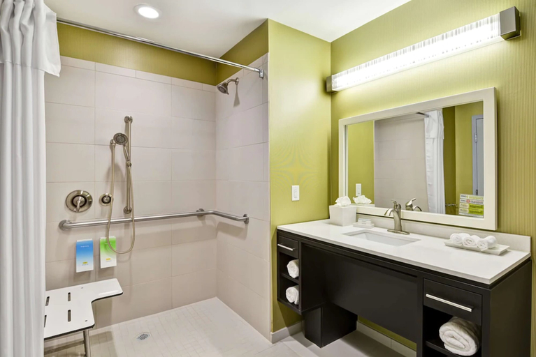 Bathroom 5, Home2 Suites By Hilton Winter Garden, Orange