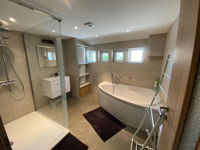 Bedroom, Spacious chalet in Jalhay with jacuzzi, Liège