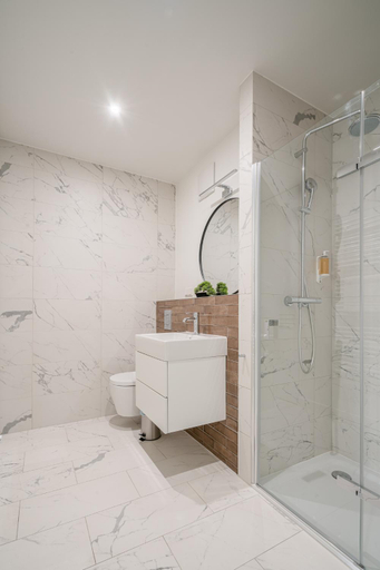 Bathroom 2, RentPlanet - Apartamenty Mlyn Maria, Środa Śląska
